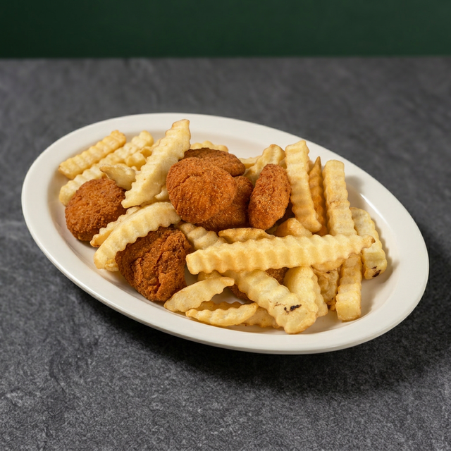 Kids Plate W/ Drink.