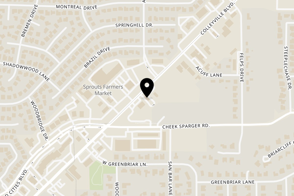 Map showing the location of El Paisa Cocina Mexicana Colleyville on 4001 Colleyville Blvd in Colleyville