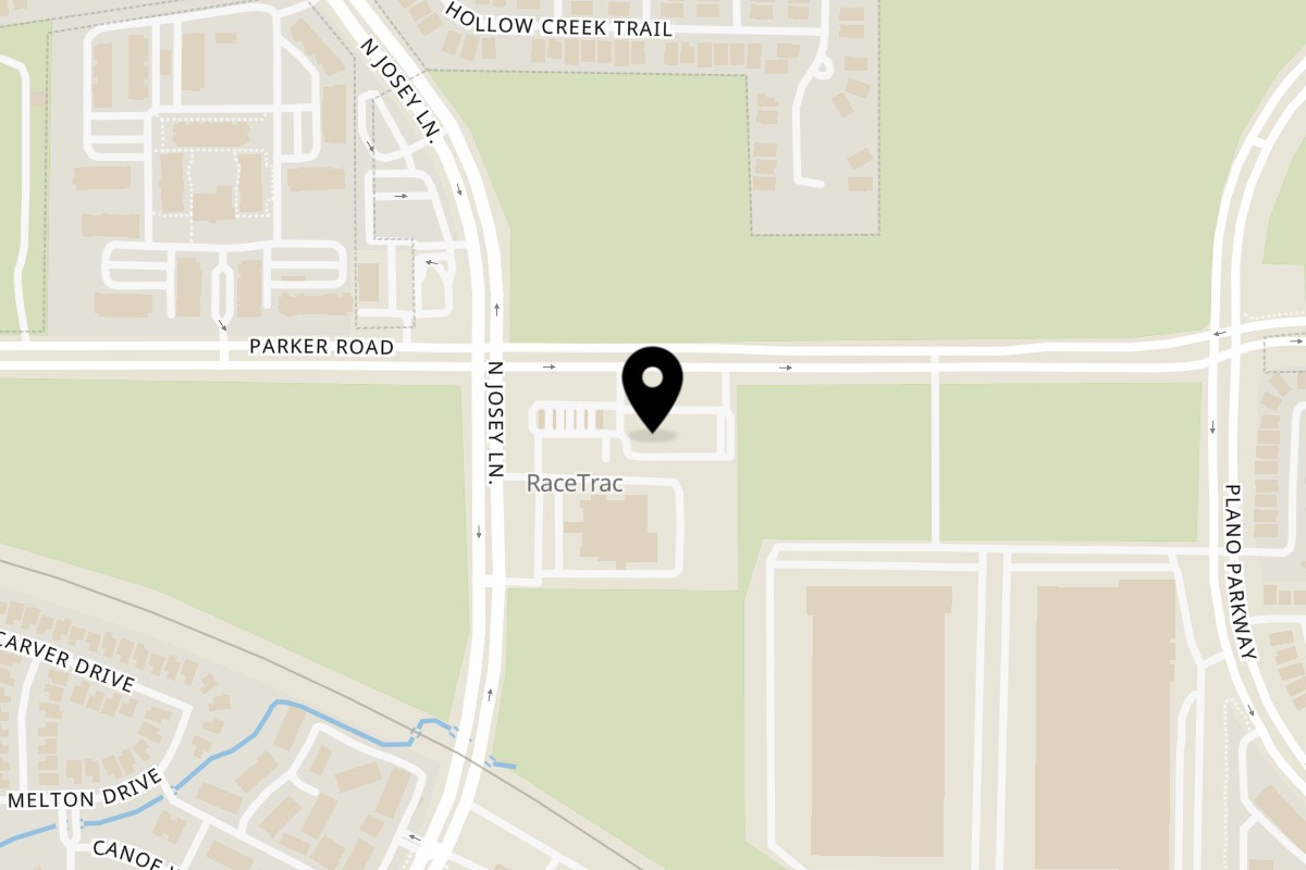 Map showing the location of El Paisa Cocina Mexicana Parker Rd on 1912 Parker Rd in Carrollton